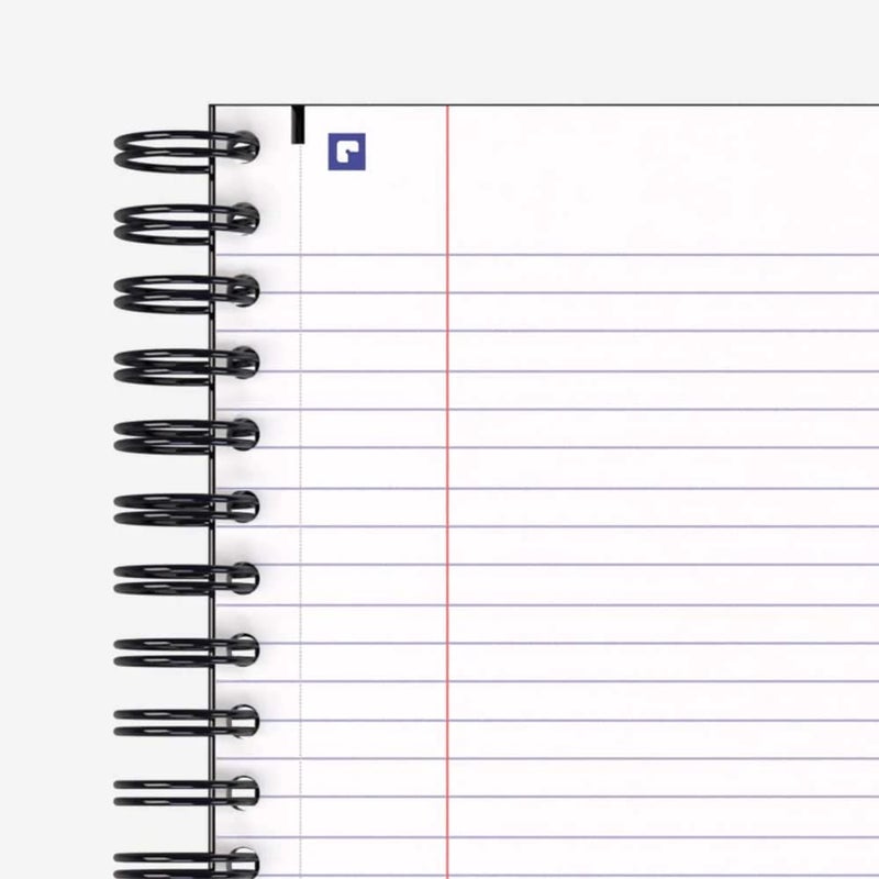 Hamelin, Spiral Notebook, 8x10in, College Ruled, Hardcover, 75 shts/150 Pgs, 1 Subject Notebook, MIDNIGHT Black - Image 2